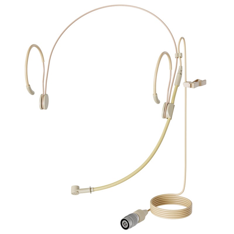 JK سماعة رأس مع ميكروفون أحادي الاتجاه J K MIC-J 069 متوافقة مع جهاز الإرسال اللاسلكي Audio Technica - موصل Hirose 4Pin - Image 1